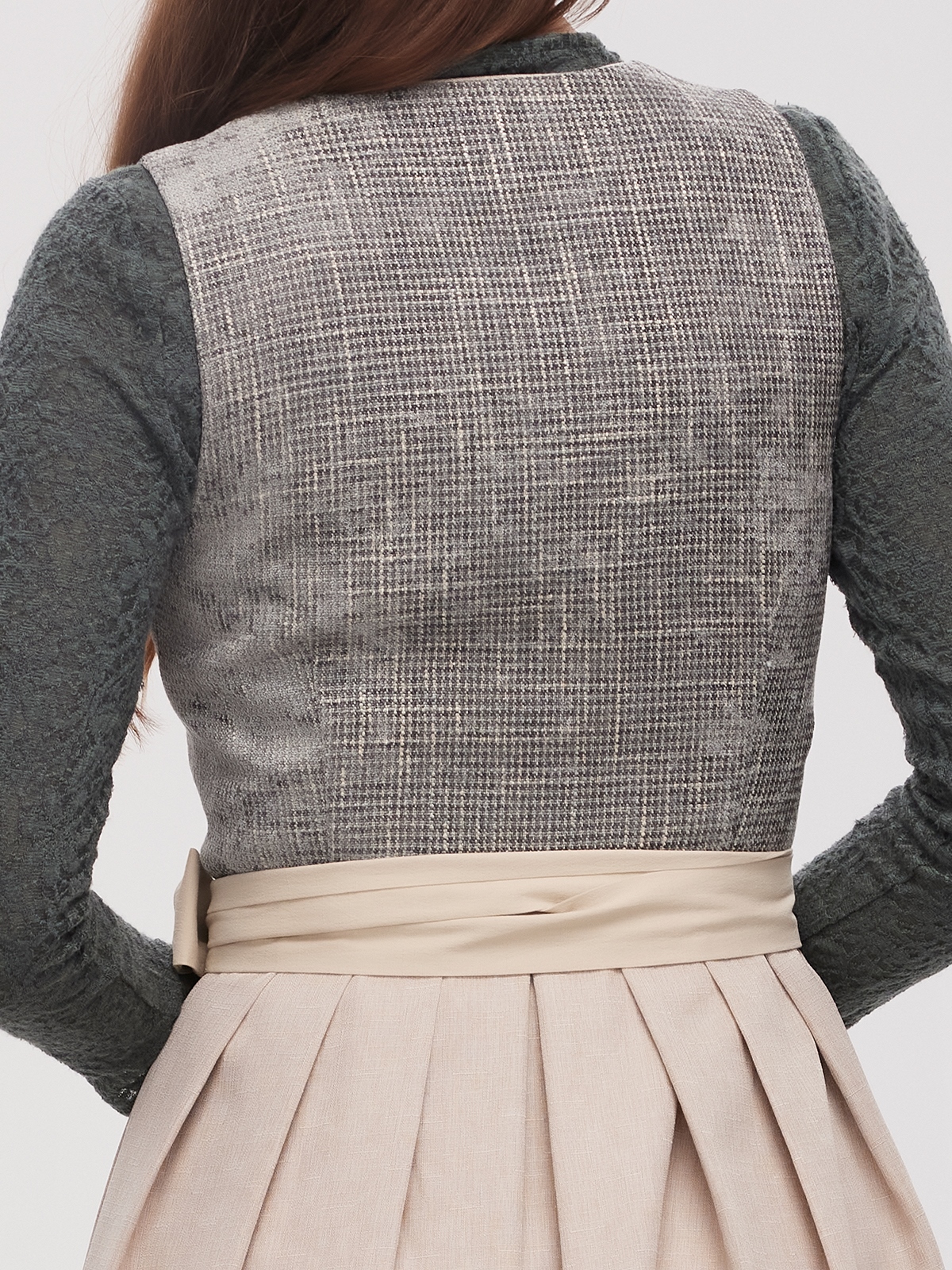 Dirndl mit Bluse in Grün