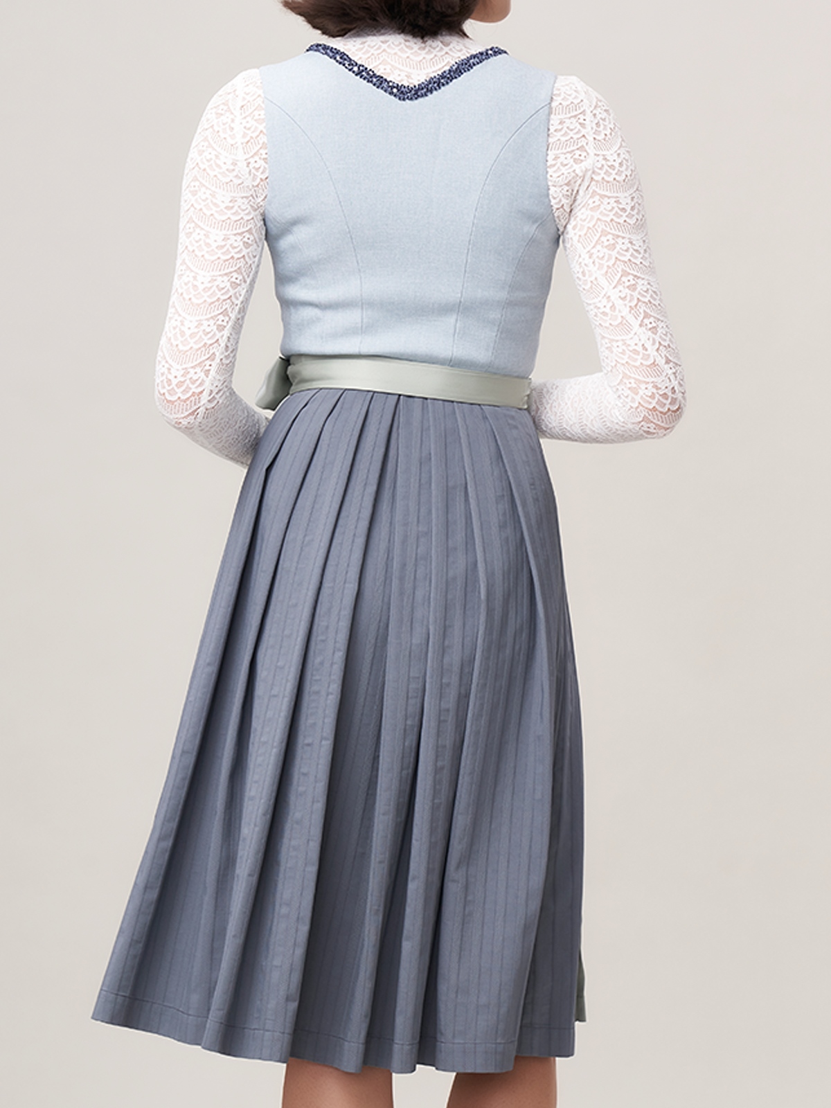 Dirndl mit Ärmeln in Blau