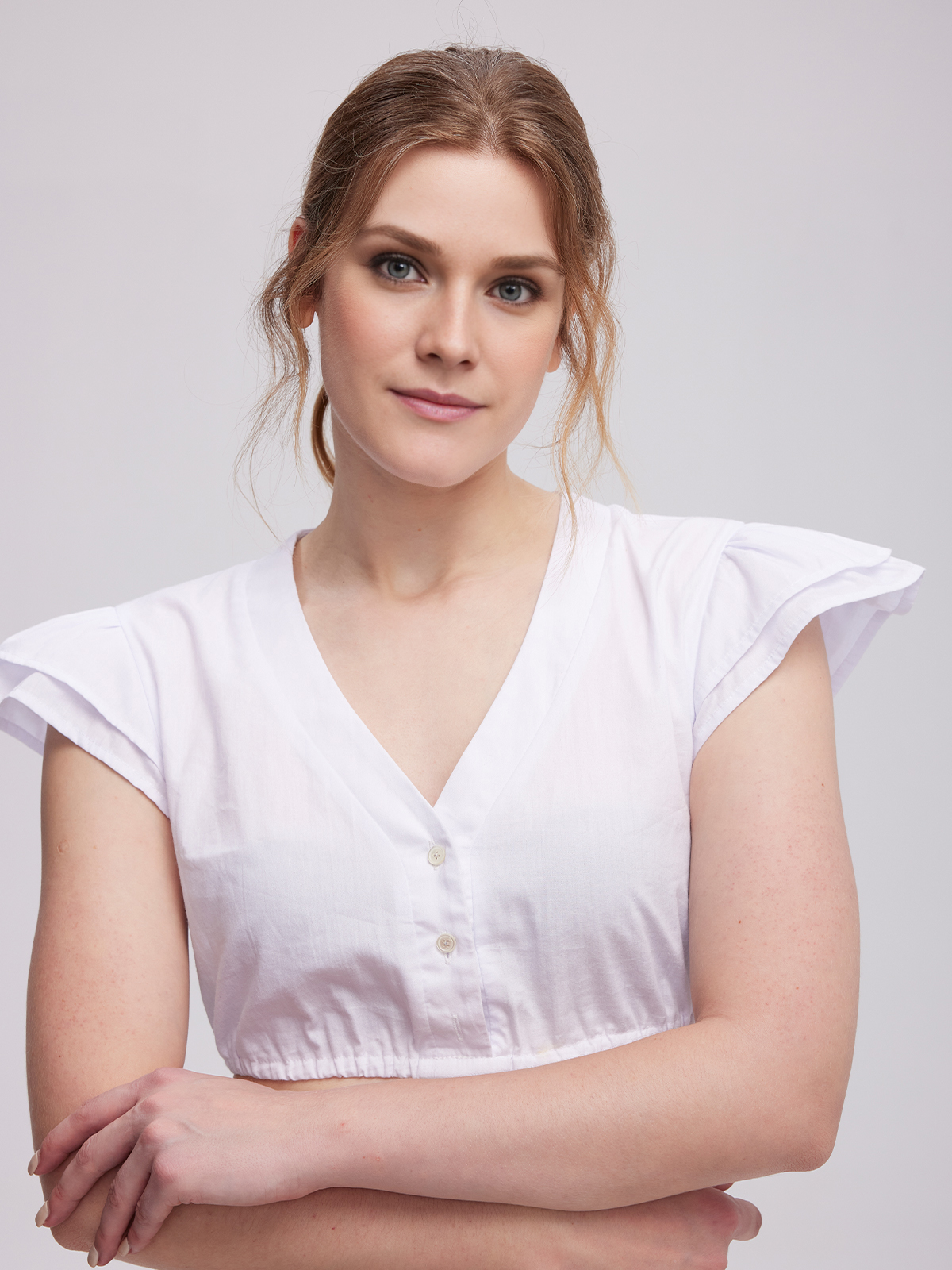 Modernes Dirndl in Weiß